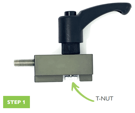 BENCHDOGS BD0047 Aluminium Flag Stop Lever - Screw the lever handle through