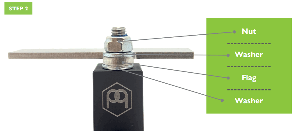 BENCHDOGS BD0047 Aluminium Flag Stop Lever - remaining washer