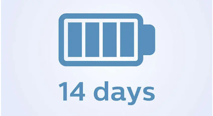 PHILIPS HX3675 15 Sonicare 3100 Series Sonic Electric Toothbrush - battery life