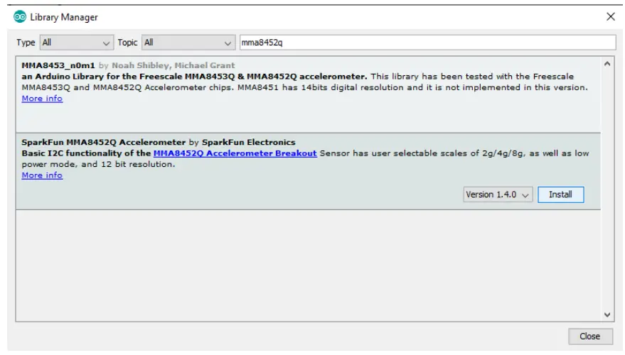 Joy-IT SEN-MMA5482Q 3 Axsis Digital Acceleration Sensor Module - SparkFun MMA8452Q Accelerome