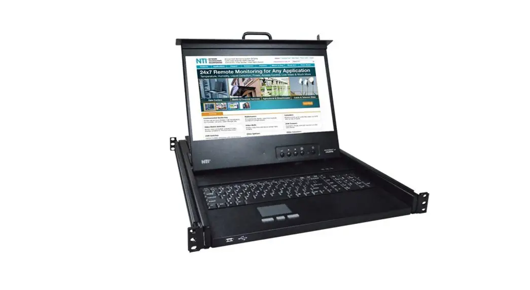 Nti Rackmux-4k17-n Rackmux Series Rackmount Drawer With 4k Video Lcd Monitor Instruction Manual