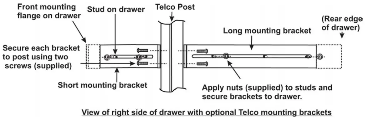 NTI RACKMUX 4K17 N RACKMUX Series Rackmount Drawer with 4K Video LCD Monitor - brackets