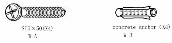 Continental Edison CE200BDD4 TV Wall Mount - parts list 3