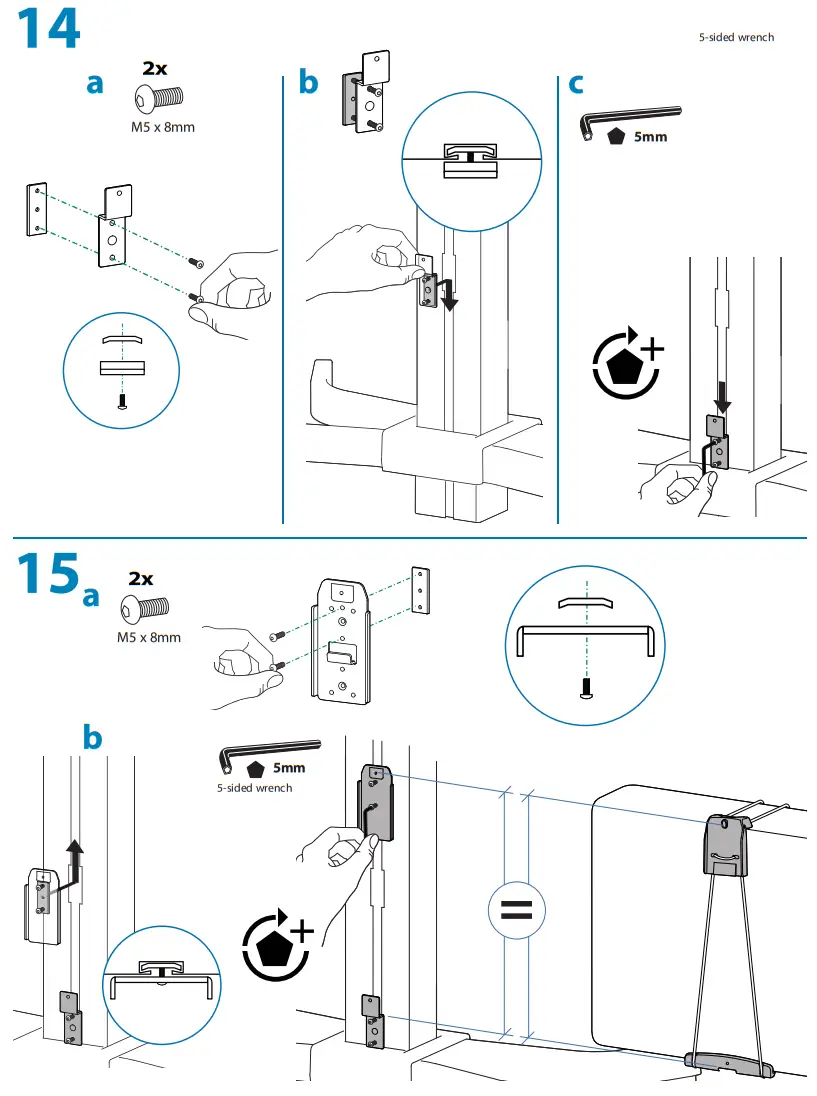 ergotron 24 214 085 WorkFit C Dual Monitor Sit Stand Cart - FIG 11