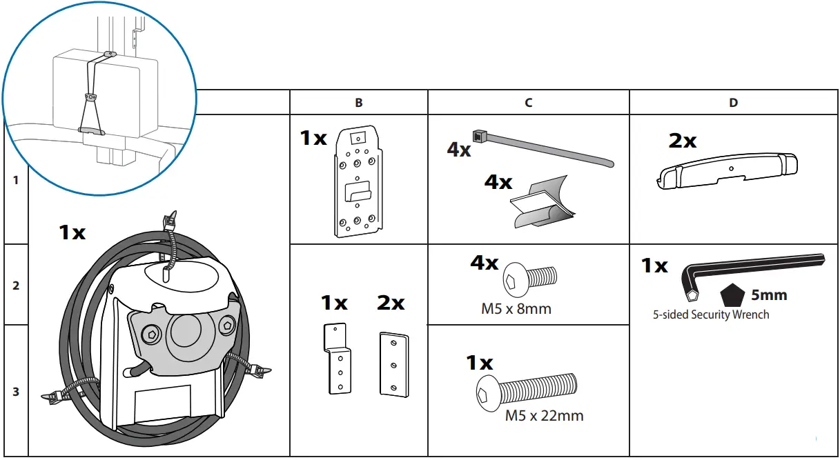 ergotron 24 214 085 WorkFit C Dual Monitor Sit Stand Cart - FIG 4