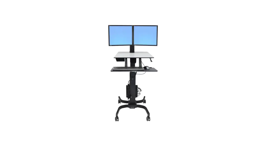 Ergotron 24-214-085 Workfit C Dual Monitor Sit Stand Cart Installation Guide
