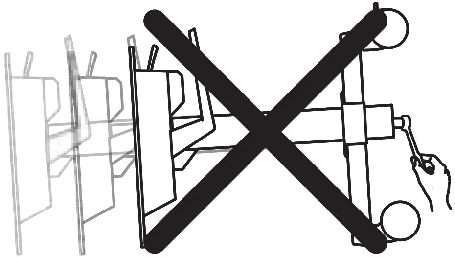 ergotron 24 214 085 WorkFit C Dual Monitor Sit Stand Cart - IMPACT HAZARD 3
