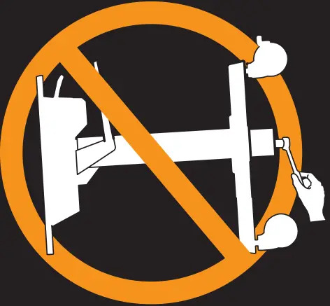 ergotron 24 214 085 WorkFit C Dual Monitor Sit Stand Cart - IMPACT HAZARD 7