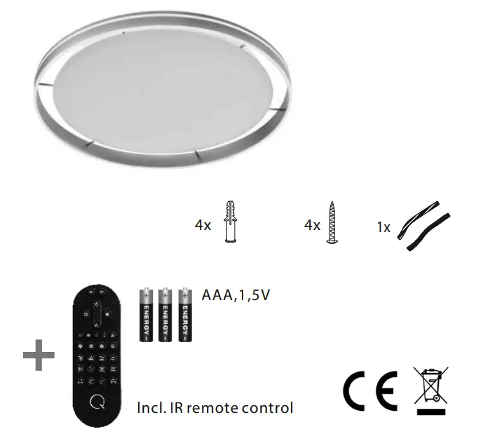 Paul Neuhaus 8418 Q-Vito Smart Ceiling Light