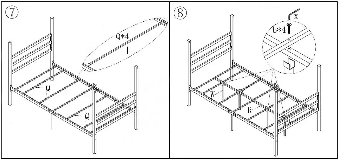 GOSALMON-746G-BKNYY-Black-Metal-Frame-Queen-Canopy-Bed-FIG-5