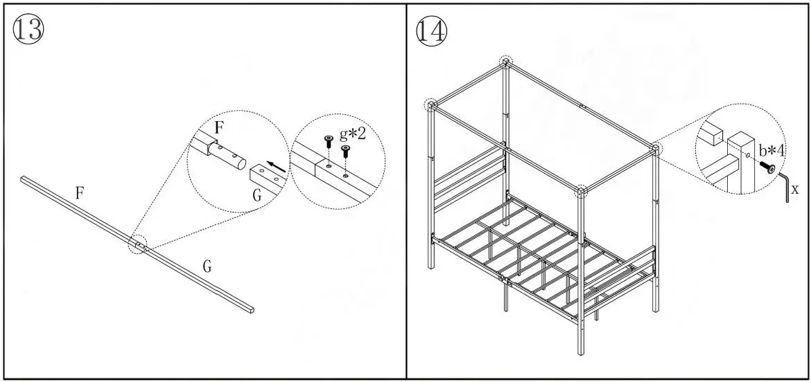 GOSALMON-746G-BKNYY-Black-Metal-Frame-Queen-Canopy-Bed-FIG-8