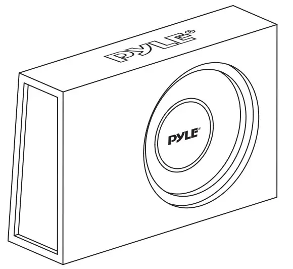 PYLE PSBS8 Slim Subwoofer Box System - Figure 1