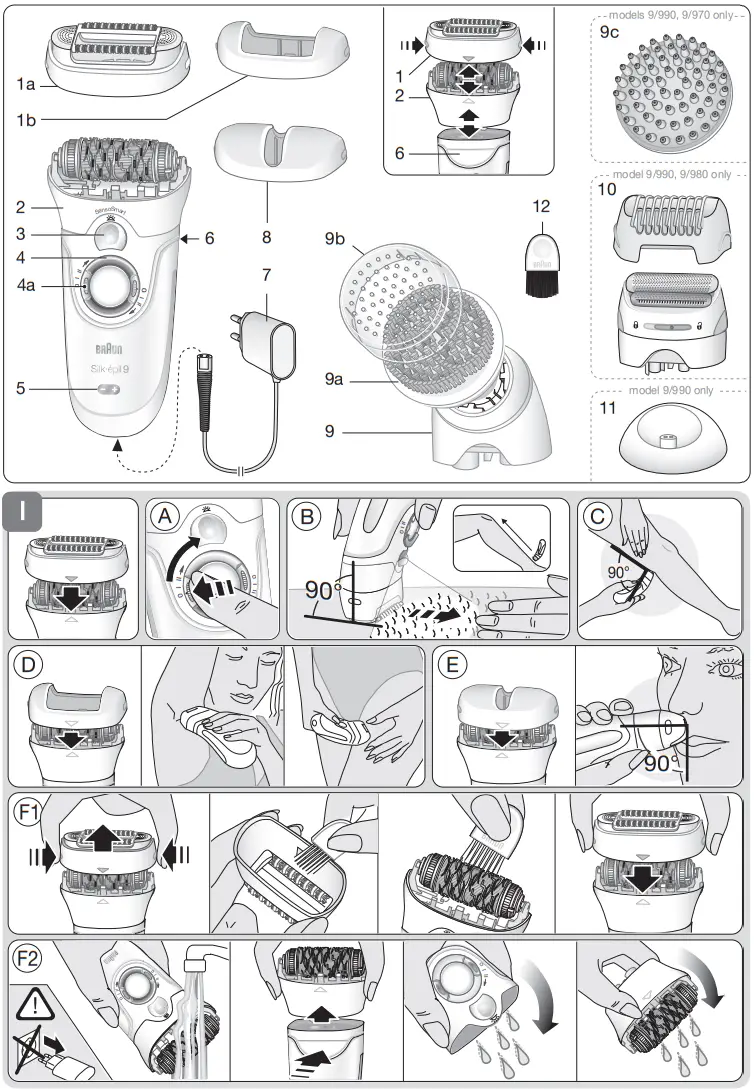 BRAUN Silk épil 9 SkinSpa Wet and Dry Epilator Female Hair Removal - Overview 1