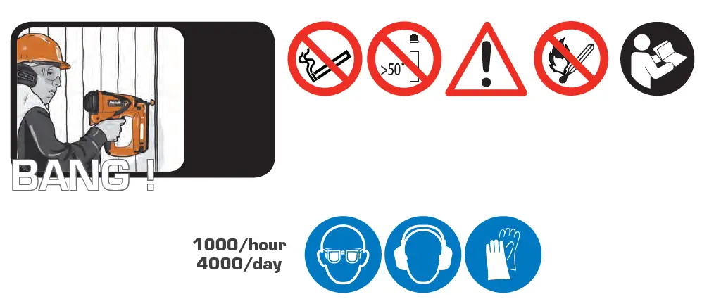 Paslode IM65, IM65A, IM50 Brad Nailer Set 5