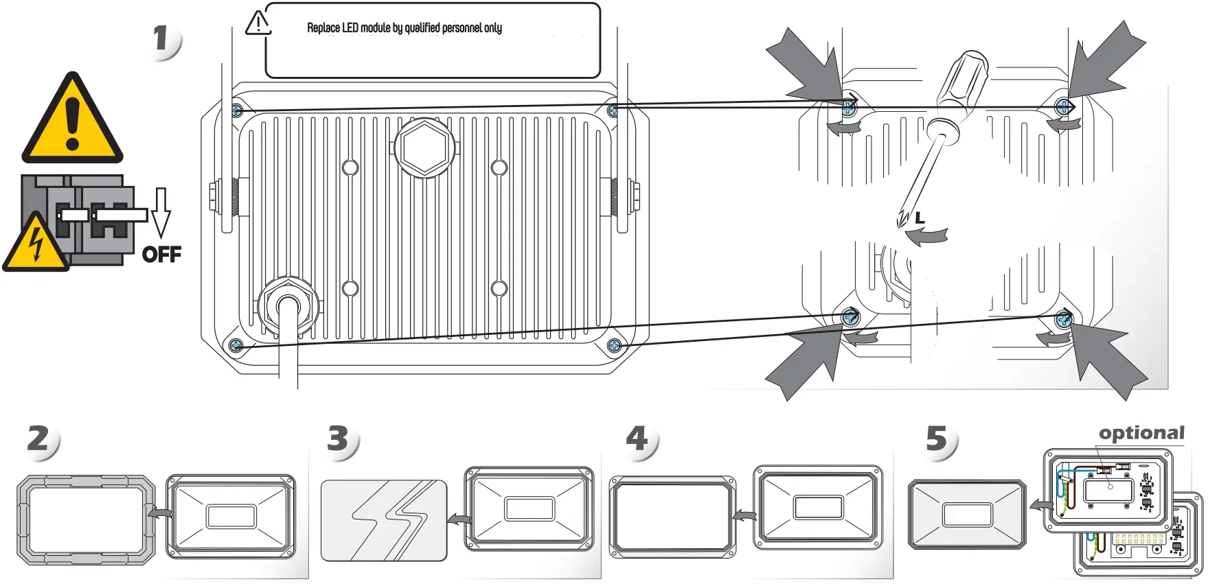 LED s light 310706 Spotlight - Parts List 1