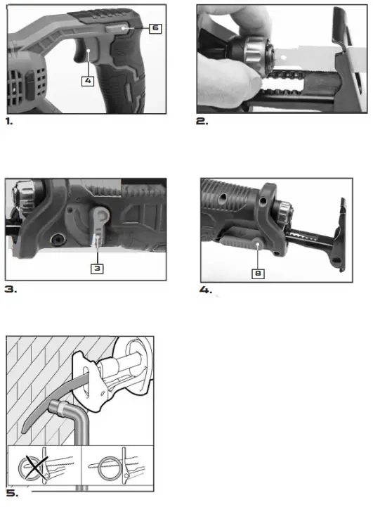 BORMANN PRO BBP3800 Cordless Reciprocating Saw - fig2