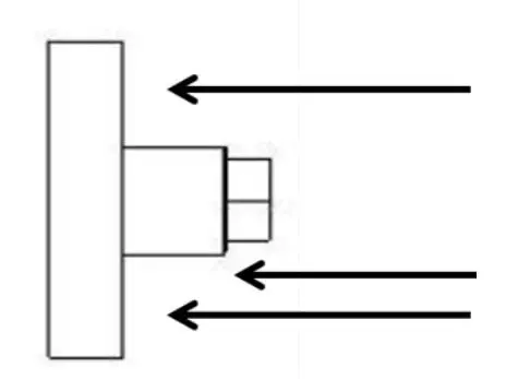 FIG 2 overview of the grab bar flange
