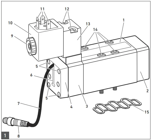 AVENTICS IS12 PD 5 2 Directional Valve with Spool Position Detection - according to the series