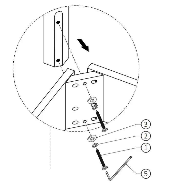 Cypress Hills AXCRGREY08 Greystone Desk- assembly1