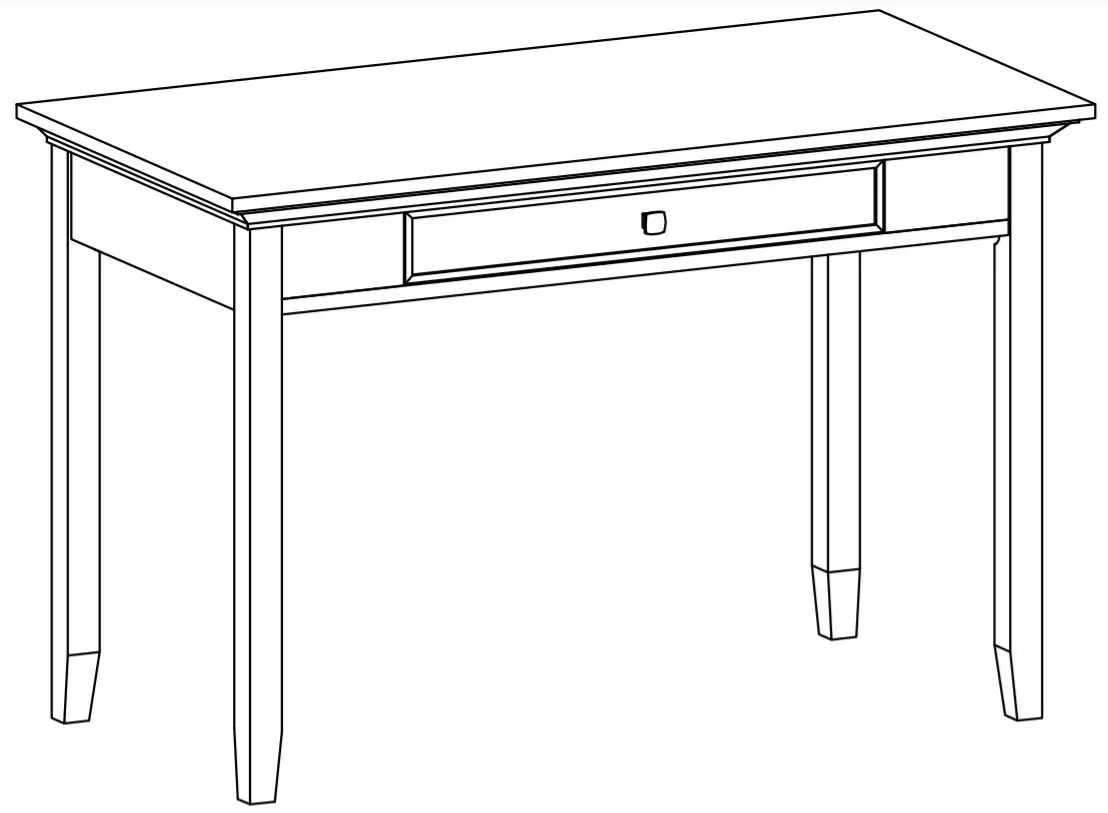 Cypress Hills AXCRGREY08 Greystone Desk