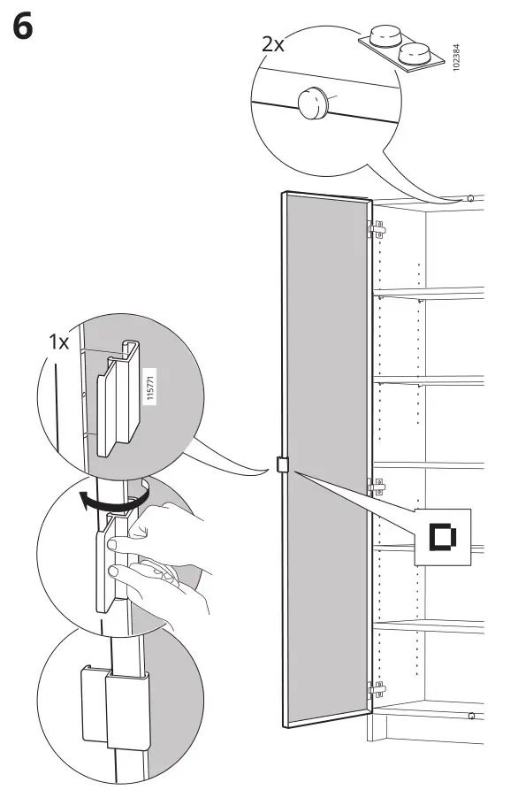 IKEA MORLIDEN Glass Door - Installation 11