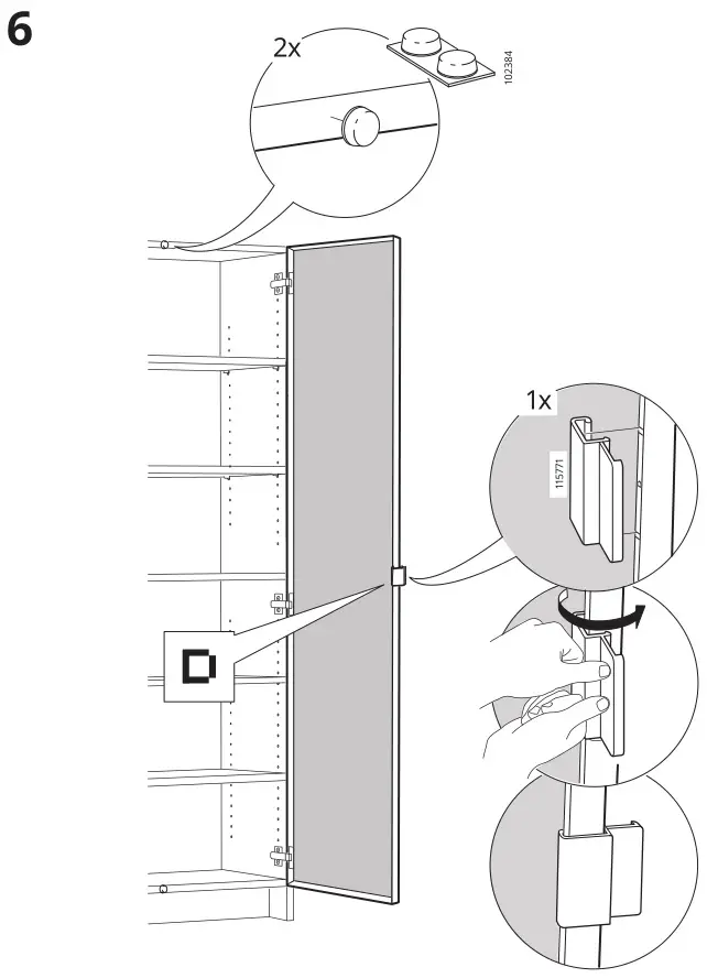 IKEA MORLIDEN Glass Door - Installation 6