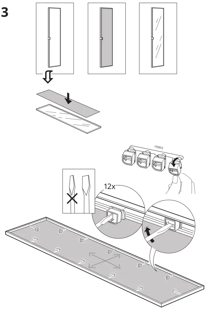 IKEA MORLIDEN Glass Door - Installation 8