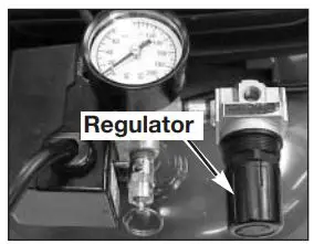 CRAFTSMAN 919.725500 Permanently Lubricated 2-Stage Twin V Portable Air Compressor User Manual - Assemble the regulator
