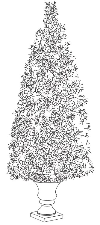 Glitzhome 2030800008 2PK 5 ft Pre Lit Pine Artificial Christmas Porch Tree-