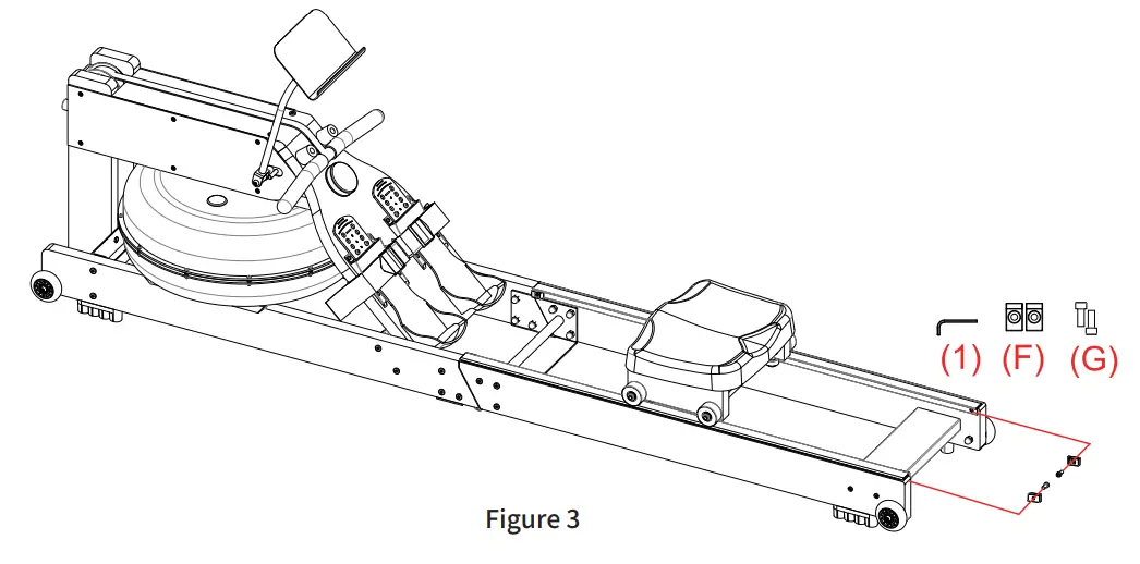 snode RW03 Plus Water Rowing Machine - Fig 4