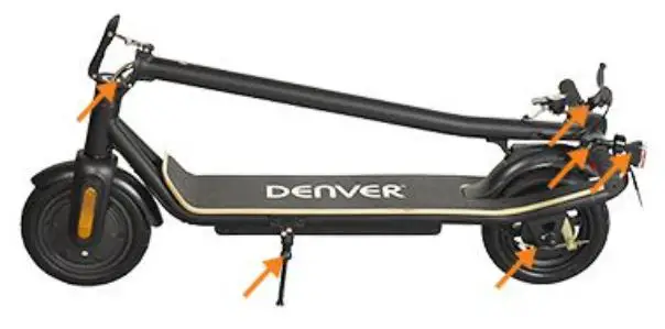 DENVER 65220black Electric scooters - Bearings and screws