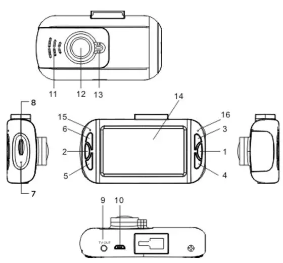 XTREME XDC6-1004 Dash Cam with 1080p HD Recording User Manual - Product Overview