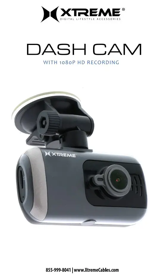 XTREME XDC6-1004 Dash Cam with 1080p HD Recording User Manual