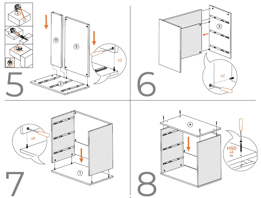 ASHLEY 10028205 Three Drawer Chest 7
