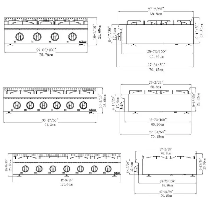 THOR-KITCHEN-HRT-Models-Professional-Gas-Rangetop-FIG2
