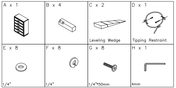 ASHLEY B476-46 Caitbrook Five Drawer ChestFIG1