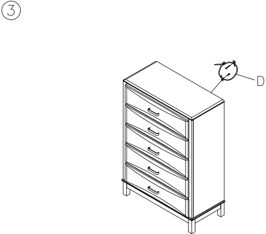 ASHLEY B476-46 Caitbrook Five Drawer ChestFIG4