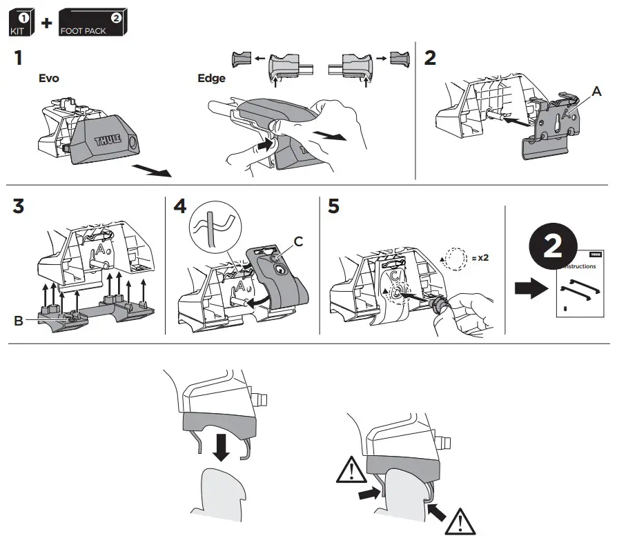 THULE 186156 Custom Fit Kit - fig 2