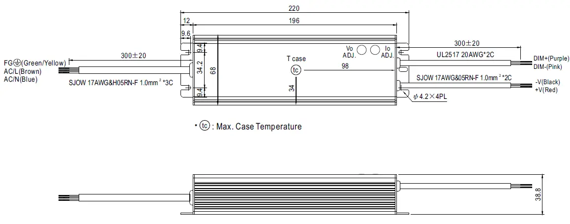 MEAN-WELL-HLG-100H-series-100W-Constant-Voltage-Constant-Current-LED-Driver- (16)