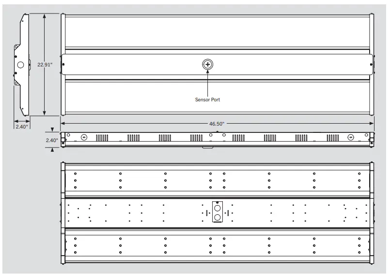 KEYSTONE HB-LED 4 420-8XX P G2 Compact 420W LED High Bay Fixture - Fig 1