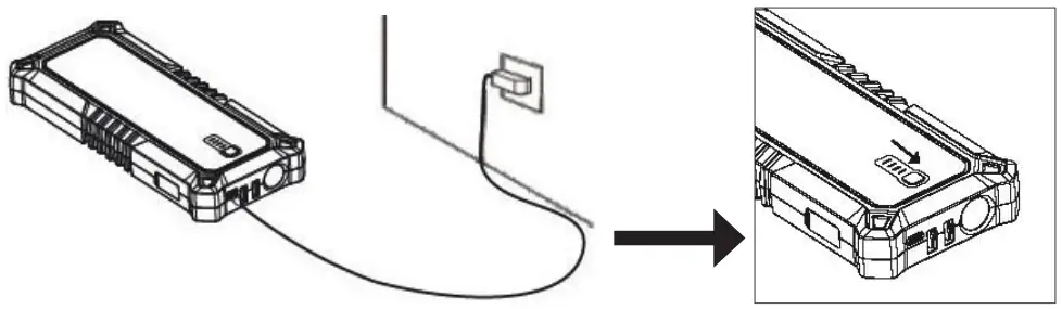 GYS Nomad Power Pro 700 Lithium Booster Pack - CHARGING INSTRUCTION