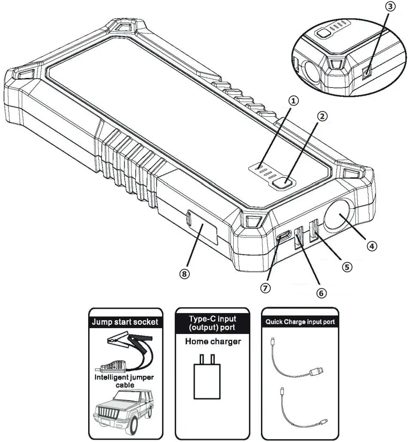 GYS Nomad Power Pro 700 Lithium Booster Pack - product layout