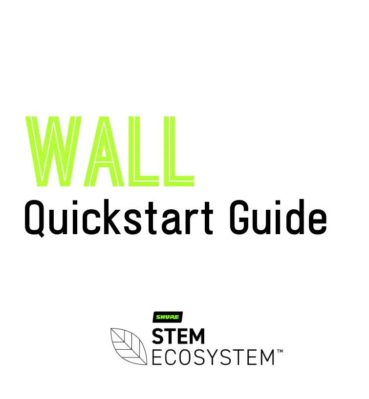 SHURE WALL1 Wall Mount Array Speakerphone User Guide