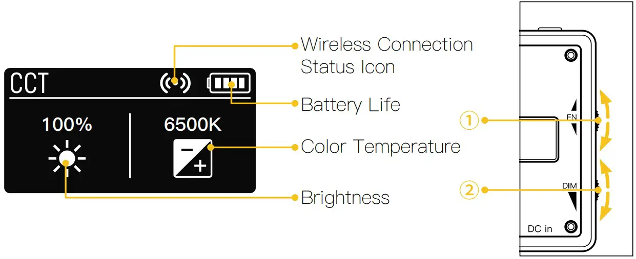 COLBOR PL8B Bi Color LED Light - CCT Mode