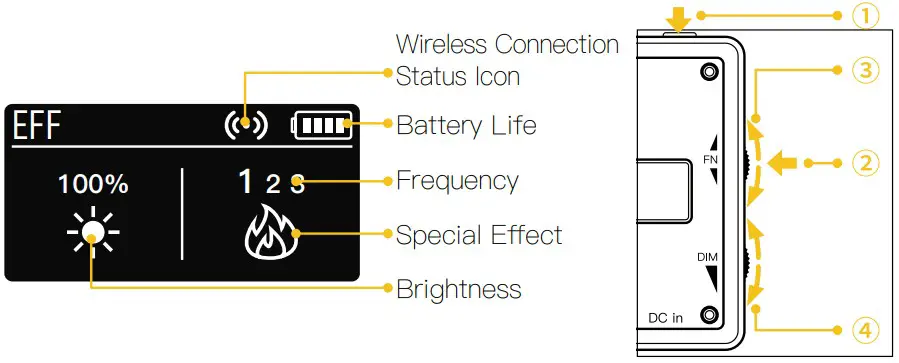 COLBOR PL8B Bi Color LED Light - EFF Mode