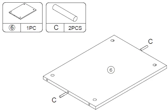 Reshable-MR11G0167-Makeup-Vanity-Table-Set-with-Top-Mirror-Stool-10
