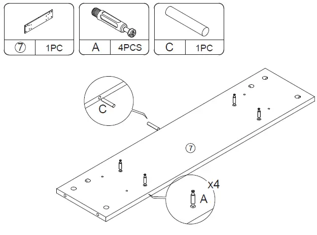 Reshable-MR11G0167-Makeup-Vanity-Table-Set-with-Top-Mirror-Stool-12