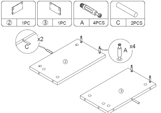 Reshable-MR11G0167-Makeup-Vanity-Table-Set-with-Top-Mirror-Stool-14