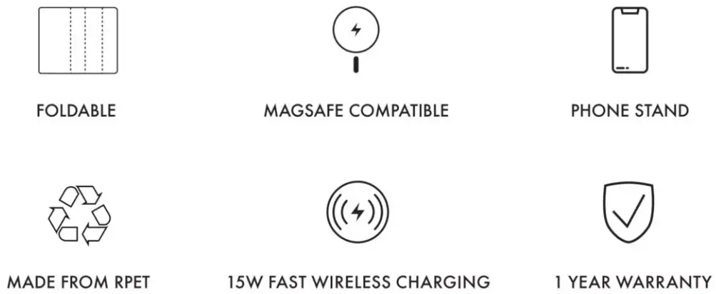 BRANDCHARGER ASCEND CHARGE Foldable Magsafe Wireless Charger Phone Stand - charging 2