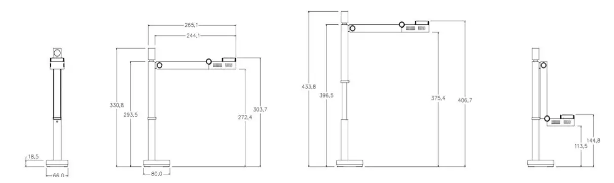 CZUR Fancy Series Ultra Webcam and Pro Book Scanner in 1 - dimension